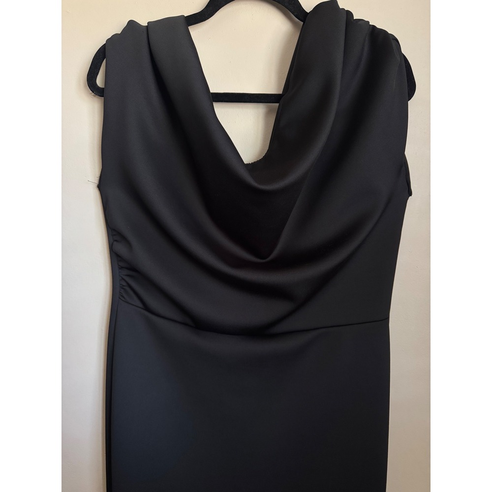 Unbranded Maxi Gown Women XL Black Excellent Cowl Neck Mermaid Formal Dress - Picture 2 of 11